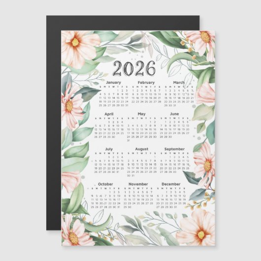 2026 Kalender Waterverf Eucalyptus Sinaasappel Blo (Voorkant / Achterkant)