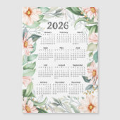2026 Kalender Waterverf Eucalyptus Sinaasappel Blo (Voorkant)
