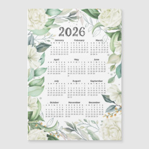 2026 Kalender Waterverf Eucalyptus White Floral