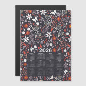 2026 Kalender Whimsical Floral en Butterfly (Voorkant / Achterkant)