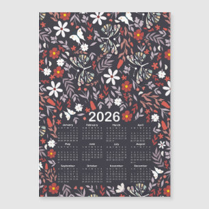 2026 Kalender Whimsical Floral en Butterfly