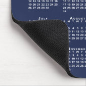 2026 Kalender Zakelijk Logo Tekst Marineblauw Wit Muismat (Hoek)