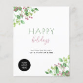 2026 kalender zakelijk QR promotionele vakantie ka Flyer (Voorkant)