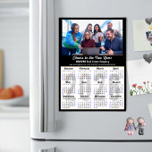 2026 Kalender Zakelijke Foto Eenvoudig Zwart Magne