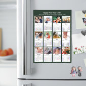 2026 Kalenderfamilie 12 Foto Sage Groen Magnetisch