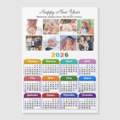 2026 Kalenderfamilie 8 Fotocollage Magnetisch (Voorkant)