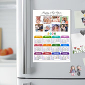 2026 Kalenderfamilie 8 Fotocollage Magnetisch