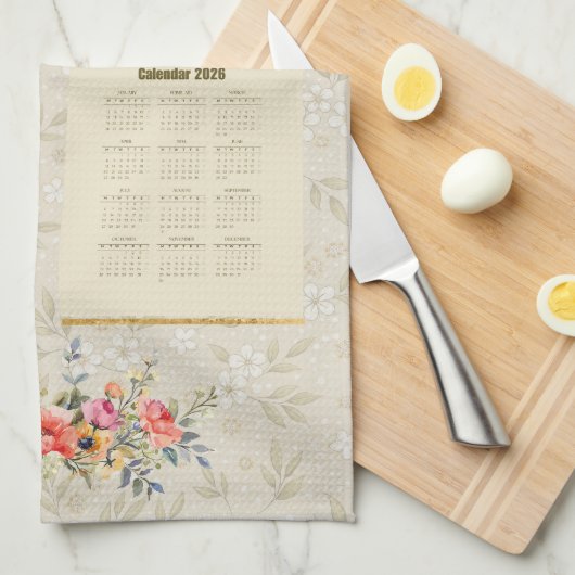 2026 Kalenderhanddoek Het gebed van de Heer Theedoek (Quarter Fold)