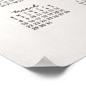 2026 kalenderposter botanische roos poster (Hoek)