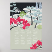 2026 kalenderposter Japanse tuin Poster (Voorkant)