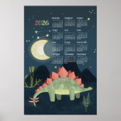 2026 Kalenderposter Stegosaurus Poster (Voorkant)