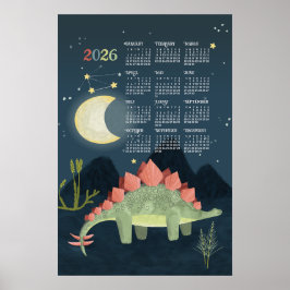 2026 Kalenderposter Stegosaurus Poster