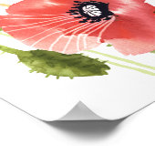 2026 kalenderposter waterverf poppy poster (Hoek)