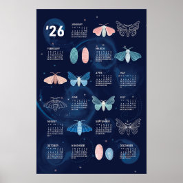 2026 kalenderposter zijderups melkweg poster
