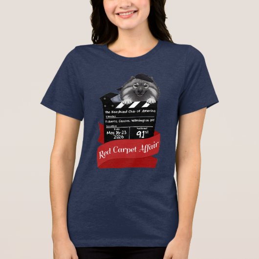 2026 Keeshond Nationaal Dames T-Shirt (Voorkant)