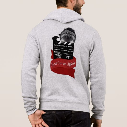 2026 Keeshond National Full Zip Hoodie (Achterkant)