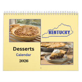 2026 Kentucky Desserts 12 Maanden Kalender