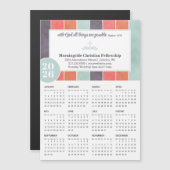 2026 Kerk Promo Multicolor Stripes Kalender (Voorkant / Achterkant)