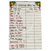 2026 Kerst Bibliotheekkaart met Data Medium Cadeauzakje (Voorkant)