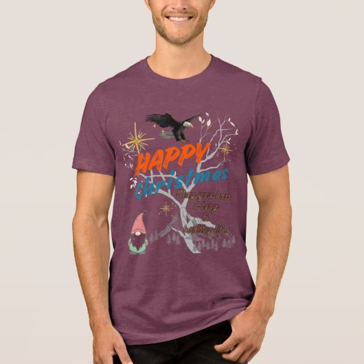2026 kerst Tri-Blend shirt (Voorkant)