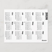 2026 Kerstman Grappen Adventskalender Kersttelling Briefkaart (Achterkant)