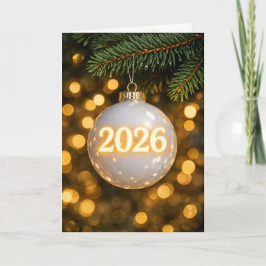 2026 Kerstornament Kaart (Voorkant)