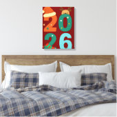 2026 Kerstsfeer 🎅✨ Canvas Afdruk (Insitu (Slaapkamer))