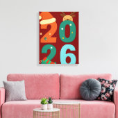 2026 Kerstsfeer 🎅✨ Canvas Afdruk (Insitu (Woonkamer))