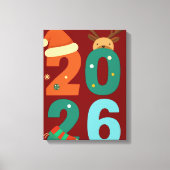 2026 Kerstsfeer 🎅✨ Canvas Afdruk (Voorkant)