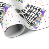 2026 kilometerteller Gelukkig Nieuwjaar Cadeaupapier (Rol Hoek)