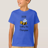 2026 Kinderen Spelling Bee Champion T-shirt (Voorkant)