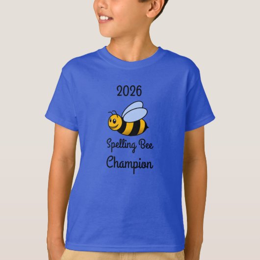 2026 Kinderen Spelling Bee Champion T-shirt (Voorkant)