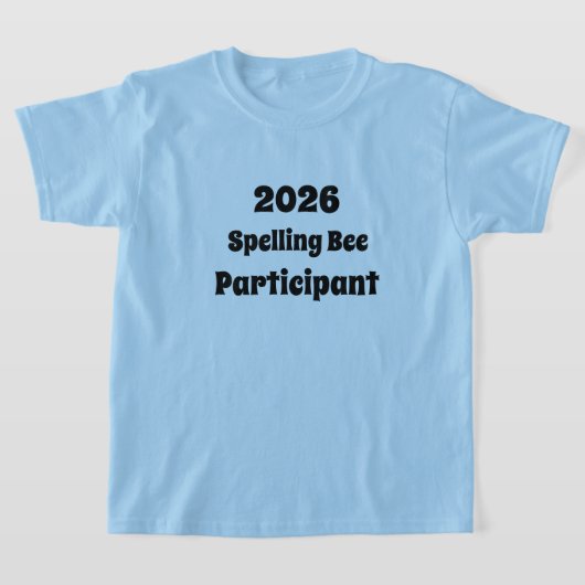 2026 Kinderen Spelling Bee Participant T-shirt (Laagn)
