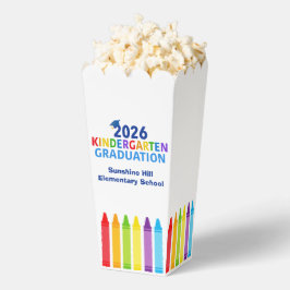 2026 Kindergarten Graduation Custom Party Popcorn Bedankdoosjes