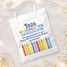 2026 Kindergarten Graduation Custom School Party Bedankzakje