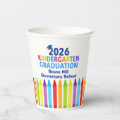 2026 Kindergarten Graduation Custom School Party Papieren Bekers (Voorkant)