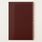 2026 Klassieke Damast Chic Typografie Monogram Planner (Achterkant)