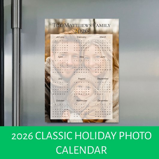 2026 Klassieke Vakantie Fotokalender