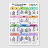 2026 Kleurenkalender US Feestdagen Corporate Magne (Voorkant)