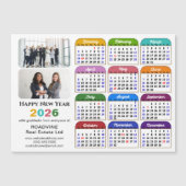 2026 Kleurenkalender US Feestdagen Corporate Magne (Voorkant)