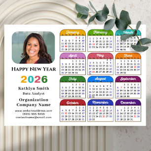 2026 Kleurenkalender US Feestdagen Corporate Magne