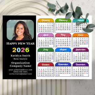 2026 Kleurenkalender US Feestdagen Corporate Magne