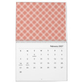 2026 Kleurrijk Pastel Patroon Illustratie Agenda Kalender (Feb 2027)