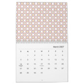 2026 Kleurrijk Pastel Patroon Illustratie Agenda Kalender (Mar 2027)