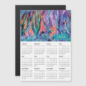 2026 Kleurrijke Abstracte Natuur Schilderkalender (Voorkant / Achterkant)