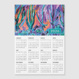 2026 Kleurrijke Abstracte Natuur Schilderkalender