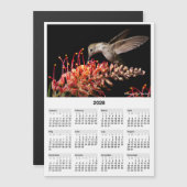 2026 Kolibrie 5x7" magnetische mini-kalender (Voorkant / Achterkant)