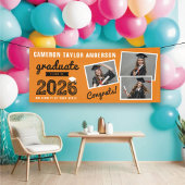 2026 Korte Schets 3 Foto Collage Afstudeerfeest Spandoek