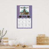 2026 Kudde Mentaliteit Kalender (18 x 27) Poster (Keuken)