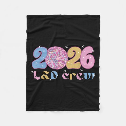 2026 L&d Crew New Years Eve Labor And Delivery Fleece Deken (Voorkant)